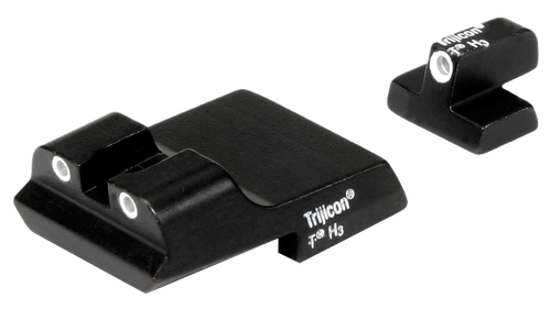 Trijicon 600437 Bright & Tough Night Sights  Green/Tritium White Outline Front Sight-Green/Tritium White Outline Rear Sight Smith & Wesson 1911