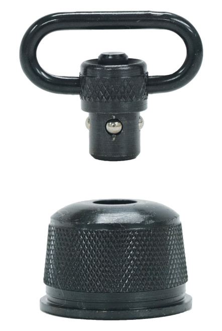 GrovTec US Inc GTSW296 Mag Cap  Shotgun 1" Push Button Black Oxide Remington 870 Express 12 Gauge Steel