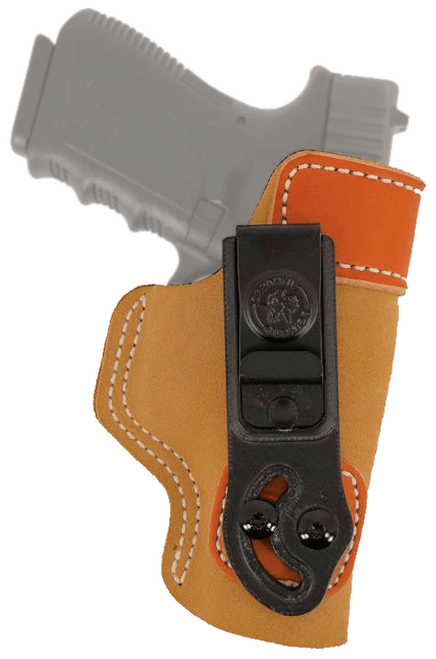 DeSantis Gunhide 106NAX3Z0 Sof-Tuck  IWB Natural Leather/Suede Belt Clip Fits Sig P938 Fits Kimber Solo Right Hand
