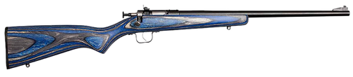 Crickett KSA2222 Youth  22 LR 1rd 16.12" Blued Barrel & Receiver, Fixed Front/Adjustable Rear Peep Sights, Blue Laminate Stock w/11.5" LOP, Rebounding Firing Pin Safety