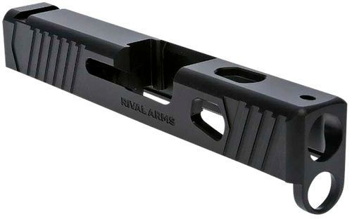 Rival Arms RA10G305A Precision Slide A1 Compatible w/Glock 43 Gen3, 9mm Luger Black QPQ Stainless Steel, RMR Cut Sights