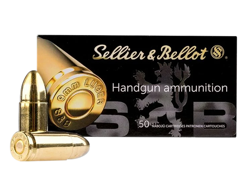 Sellier & Bellot SB9NATO Handgun  9mmLuger 124gr Full Metal Jacket 50 Per Box/20 Case