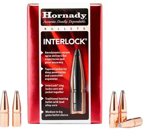 Hornady 2640 InterLock  6.5mm .264 160 gr Round Nose 100 Per Box/ 15 Case
