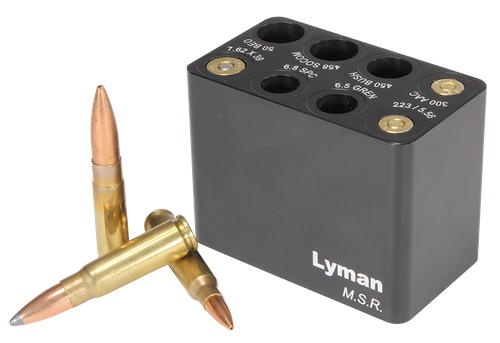 Lyman 7833003 MSR Ammo Checker Block Black Multi Rifle Firearm