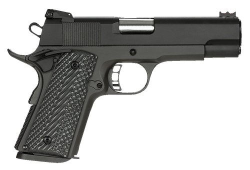 Rock Island 51857 Rock Ultra CCO 45 ACP 7+1 4.20" Button-Rifled Barrel, Black Parkerized Serrated Steel Slide, Black Anodized Aluminum Frame w/Beavertail, G10 Tactical Grip, Right Hand