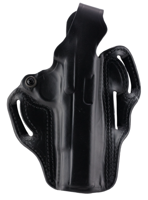 DeSantis Gunhide 001BAE1Z0 Thumb Break Scabbard OWB Black Leather Belt Slide Fits Glock 26 Fits Glock 33 Fits Glock 27 Right Hand