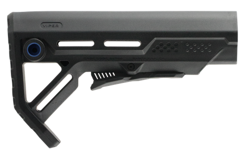Strike STRIKEESMOD1BKBLU MOD1 Mil-Spec Black with Blue Accent Synthetic for AR-15, M16