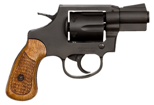 Rock Island 51283 M206 *CA Compliant Small Frame 38 Special 6rd 2" Black Parkerized Steel Barrel, Cylinder & Frame, Checkered Wood Grip, Transfer Bar Safety
