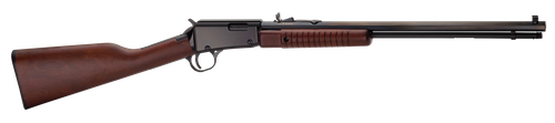 Henry H003TM Pump  22 WMR Caliber with 12+1 Capacity, 20.50" Octagon Barrel, Black Metal Finish & American Walnut Stock Right Hand (Full Size)