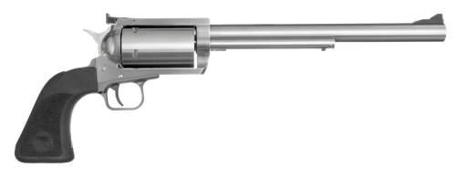 Magnum Research BFR460SW10 BFR Long Cylinder Large Frame 460 S&W Mag 5 Shot, 10" Brushed Stainless Steel Barrel, Cylinder & Frame, Black Rubber Grip, Exposed Hammer