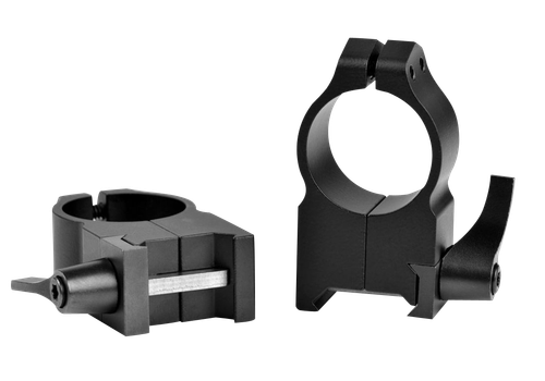 Warne 203LM Vertical Rings Maxima Matte Black 1" Extra High Quick Detach 0 MOA