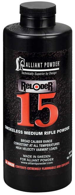 Alliant Powder RELODER15 Rifle Powder Reloder 15 Rifle Multi-Caliber Medium Rifle 1 lb