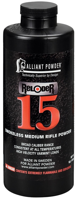 Alliant Powder RELODER15 Rifle Powder Reloder 15 Rifle Multi-Caliber Medium Rifle 1 lb