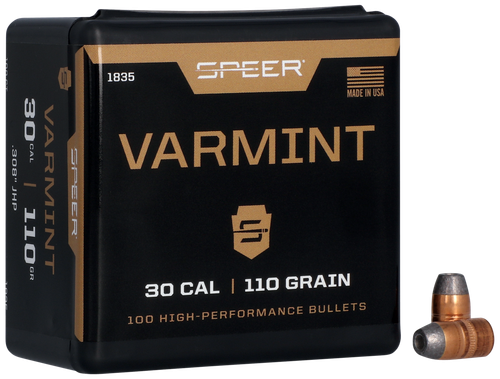 Speer 1835 Varmint  30Cal 110gr Jacketed Hollow Point 100 Per Box/5 Case