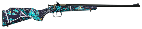 Crickett KSA2172 Youth  22 LR 1rd 16.12" Blued Barrel & Receiver, Fixed Front/Adjustable Rear Peep Sights, Muddy Girl Serenity Synthetic Stock w/11.5" LOP, Rebounding Firing Pin Safety