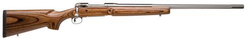Savage Arms 18467 12 Varminter Low Profile 243 Win 4+1 Cap 26" 1:9.25" Matte Stainless Rec/Barrel Satin Brown Stock Right Hand (Full Size) with Detachable Box Magazine