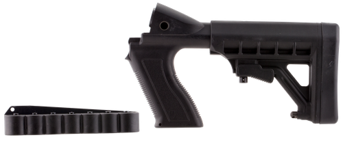 Archangel AA50088 Tactical Pistol Grip Stock  Black Synthetic 6 Position with Shell Holder for 12 Gauge Mossberg 500, 590; Maverick 88