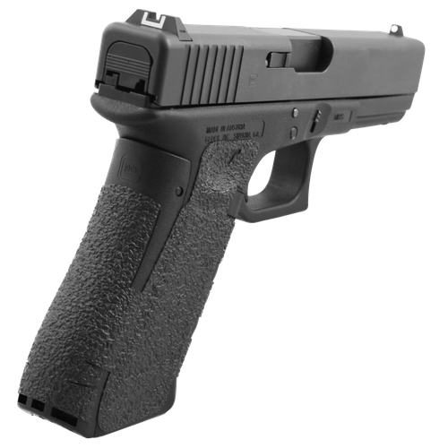 Talon Grips 384R Adhesive Grip  Glock Gen5 19/23/25/32/38/44 w/Large Backstrap, Black Textured Rubber