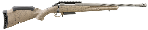 Ruger 46929 American Ranch Gen II Full Size 308 Win 3+1 16.10" Cobalt Cerakote Spiral Threaded Barrel, Picatinny Rail Steel Receiver, Flat Dark Earth Splatter Adj Comb Synthetic Stock