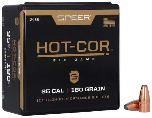 Speer 2435 Hot-Cor  35Cal 180gr Spitzer Soft Point 100 Per Box/5 Case