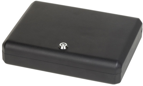 Bulldog BD1128 Pesonal Vault  Large Key Entry Black Steel Holds 1 Handgun 11" H x 8.50" W x 2.25" D