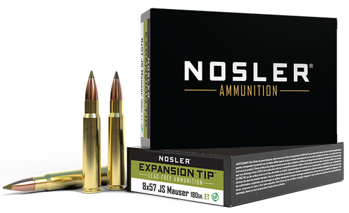 Nosler 40643 E-Tip  8mmMauser 180gr E Tip Lead Free 20 Per Box/10 Case