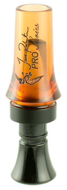 Duck Commander DCPROAO Jase Pro Series  Open Call Double Reed Mallard Hen Sounds Attracts Ducks Orange Acrylic
