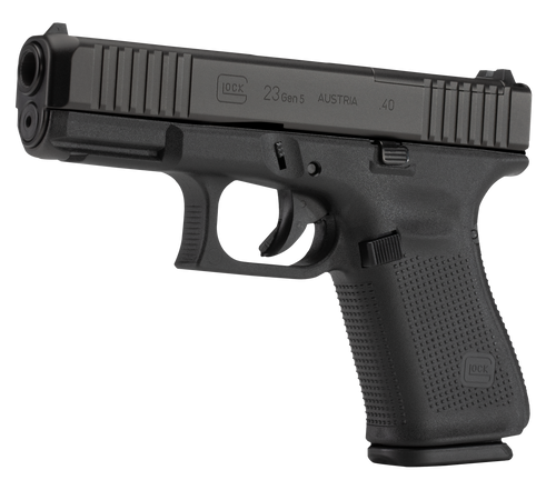 Glock PA235S201MOS G23 Gen5 Compact MOS 40 S&W  4.02" Glock Marksman Barrel 10+1, Black Frame & MOS nDLC Slide, Modular Backstrap, Ambidextrous Slide Stop, Safe Action Trigger, Optics Ready