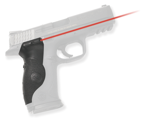 Crimson Trace 0119401 Lasergrips  S&W M&P Full-Size, Red Laser Black Polymer