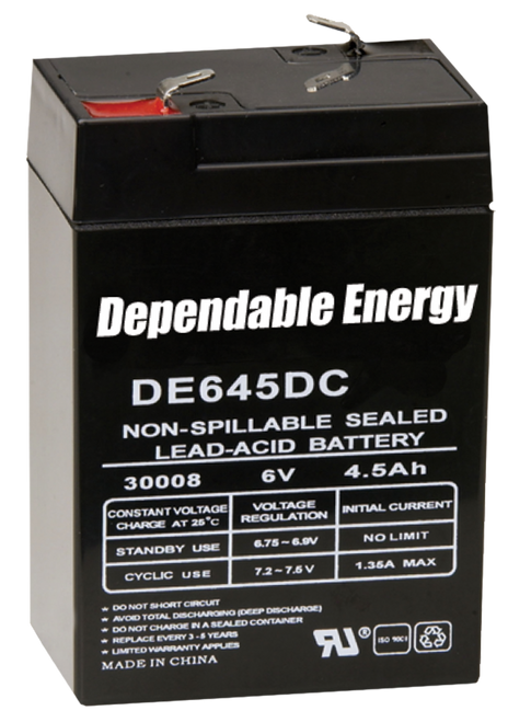 American Hunter DE30052 HR Rechargeable Battery  6 Volt 4.5 AMP