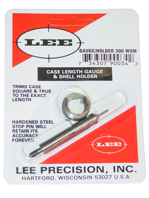 Lee Precision 90034 Case Length Gauge  Silver 300 WSM Steel