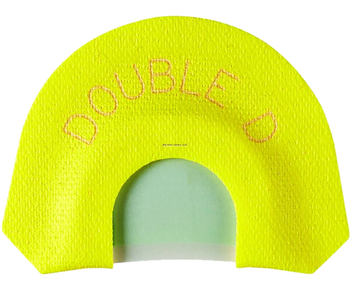 HS Strut 05905 Double D Double Reed Diaphragm Call Double Reed Turkey Hen Sounds Attracts Turkeys Yellow