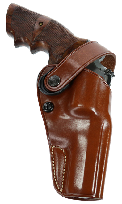Galco DAO106 DAO  OWB Tan Leather Belt Slide Fits S&W L Frame Fits 6" Barrel Right Hand