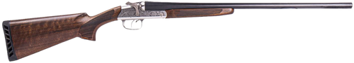 ATI ATIGKOF20RP26 Road Agent Prime 20 Gauge Break Open 2rd 26" Black Side By Side Barrel, Silver Engraved Aluminum Receiver, Fixed Turkish Walnut Stock