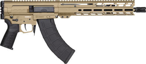 CMMG 86A8E0BCT Dissent MK47 7.62x39mm 30+1 12.50" Black Nitride Threaded Barrel, M-LOK Handguards, Coyote Tan Cerakote Aluminum Picatinny Rail Receiver