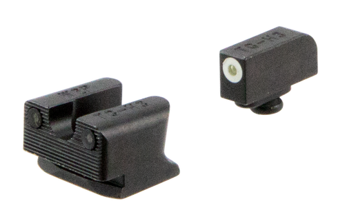TruGlo TG231W2W Tritium Pro  Black | Green Tritium White Outline Front Sight Green Tritium Rear Sight