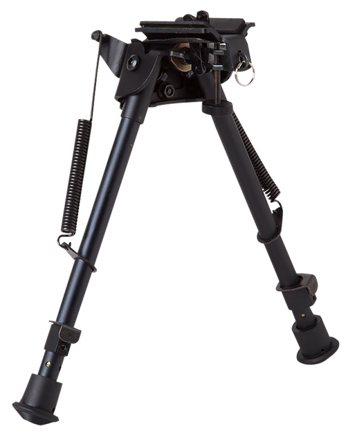 Firefield FF34024 Compact  Bipod 9-14" Black Aluminum Swivel Stud Attachment or Picatinny Rail (Adapter Included)
