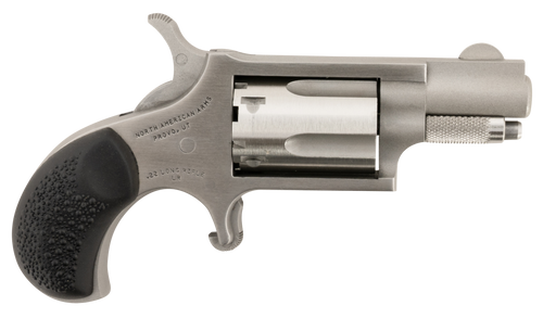 North American Arms 22LRGRCHS Mini-Revolver Carry Combo 22 LR 5 rd 1.13" Barrel, Stainless Steel Barrel/Cylinder/Frame, Black Rubber Grip, Includes Exclusive Holster Package