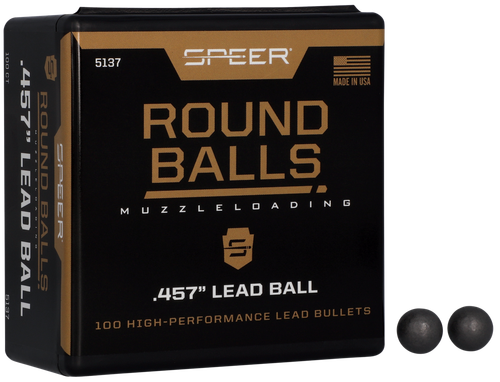 Speer 5137 Lead Balls  45Cal Lead Ball 143gr 100 Per Box/5 Case
