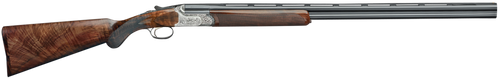 Rizzini USA 2201-2828 BR220 Field 28 Gauge 28" Nickel Chrome Coin Anodized Steel Steel Receiver Engraved Grade 2.5 Turkish Walnut Wood Stock
