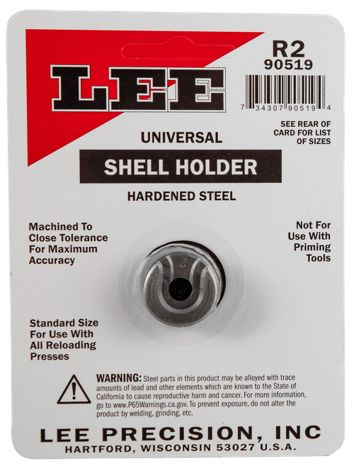 Lee Precision 90519 Shell Holder Universal  #2R 25/06 / 7mm08 / 8x57 Mauser / 45 ACP