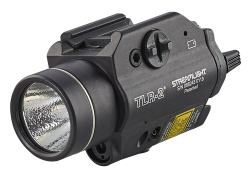 Streamlight 69120 TLR-2 Gun Light  Black Anodized 300 Lumens White C4 LED/Red Laser
