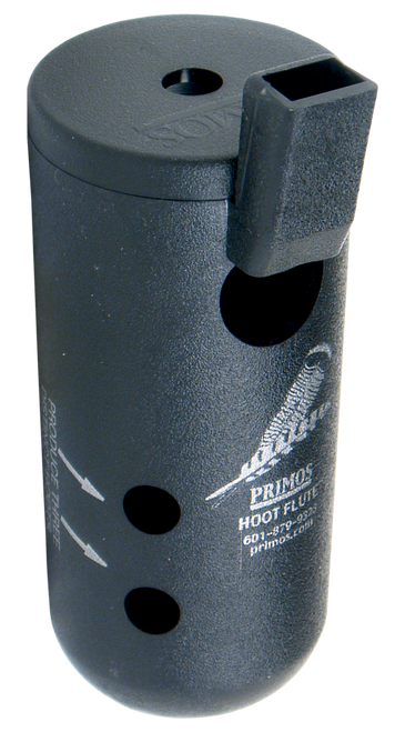 Primos 314 Hoot Flute  Open Call Owl/Turkey Sounds Attracts Turkeys Black Plastic