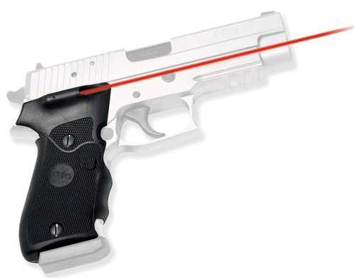 Crimson Trace 011100 Lasergrips  Fits Sig Sauer P220, Red Laser 633nM Wavelength 5mW Output, Black Polymer