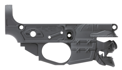 Spikes STLB630 Rare Breed Samurai Stripped Lower Receiver Multi-Caliber 7075-T6 Aluminum Black Anodized for AR-15