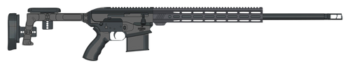 Bushmaster 0110003BLK BA30  6.5 Creedmoor 10+1 24" Black Threaded Barrel, Black Hard Coat Anodized 14" M-LOK Handguard, Black Aluminum Chassis Folding Stock, AR Style Grip, Ambidextrous