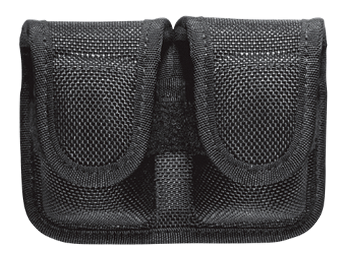 Bianchi 17400 7301 SpeedLoader Pouch Double Black Accumold Hook & Loop Belts 2-2.25" Wide Compatible w/ 38/357
