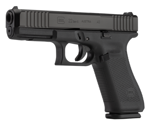 Glock PA225S201MOS G22 Gen5 MOS 40 S&W  4.49" Glock Marksman Barrel 10+1, Black Frame & MOS  nDLC Slide, Modular Backstrap, Ambidextrous Slide Stop, Safe Action Trigger, Optics Ready