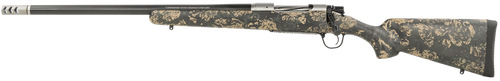 Christensen Arms 8010617100 Ridgeline FFT 6.5 Creedmoor 4+1 20" Carbon Fiber/Threaded Barrel, Stainless Steel, Green with Black/Tan Accents Stock, Left Hand