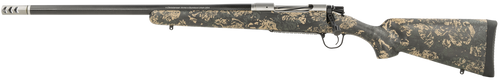 Christensen Arms 8010617100 Ridgeline FFT 6.5 Creedmoor 4+1 20" Carbon Fiber/Threaded Barrel, Stainless Steel, Green with Black/Tan Accents Stock, Left Hand